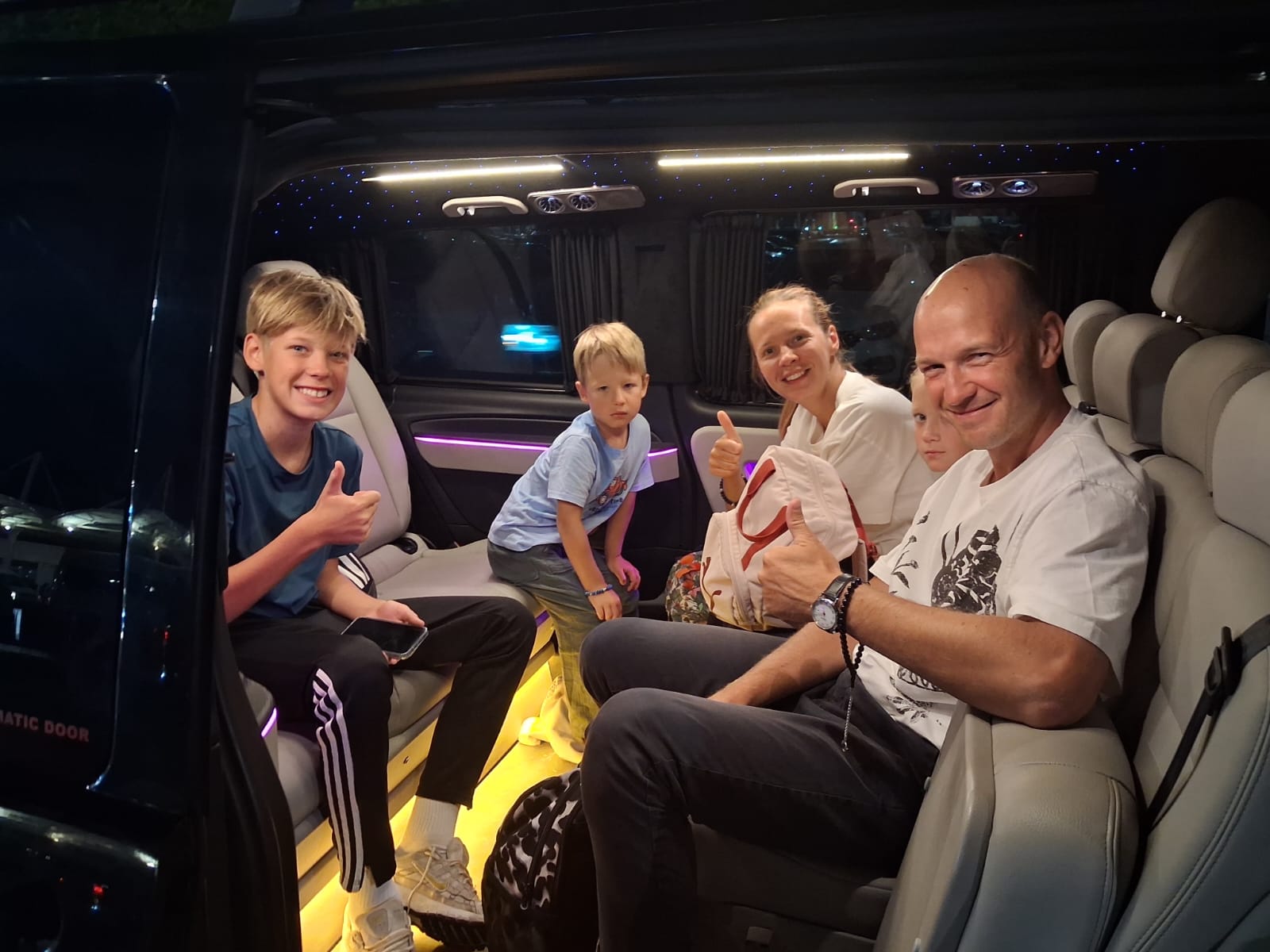 İlker Teker VIP Transfer araç iç mekanı
